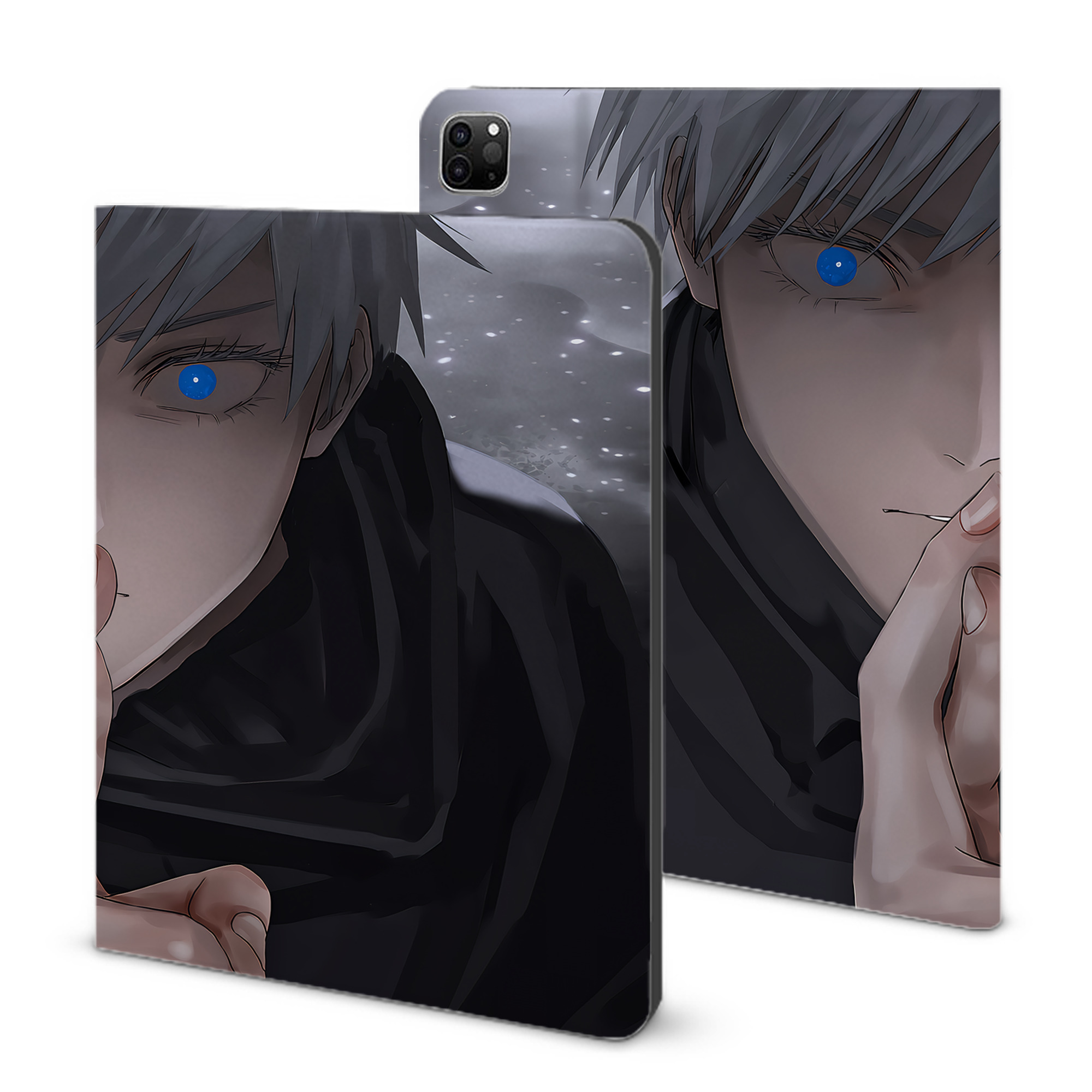 （画像用） 呪術廻戦 Jujutsu Kaisen IPad ケース ブック型 PUレザー TPU 耐衝撃 軽量 薄型 ペン収納なし 全面保護 IPad 各モデル対応